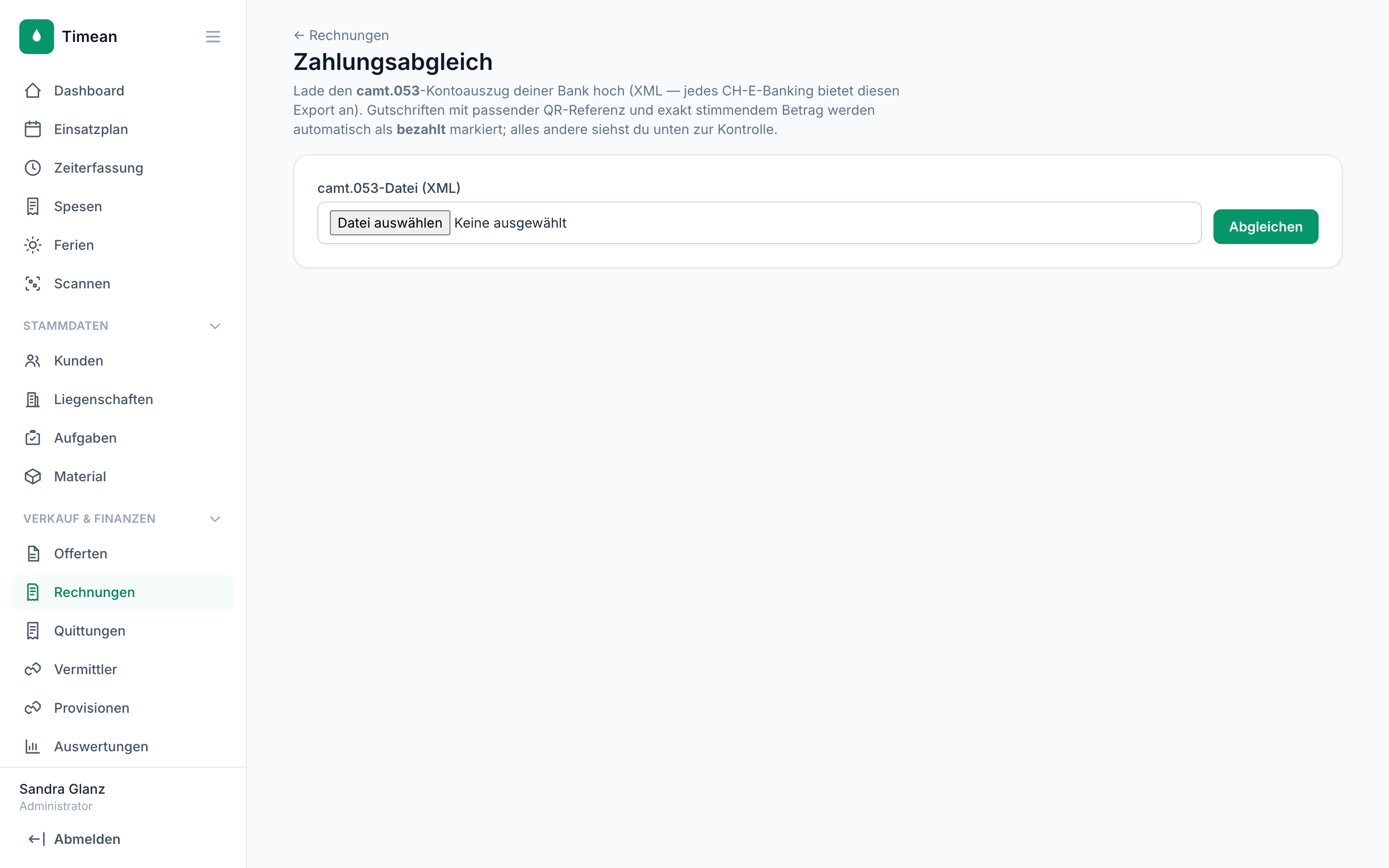 Zahlungsabgleich mit camt.053