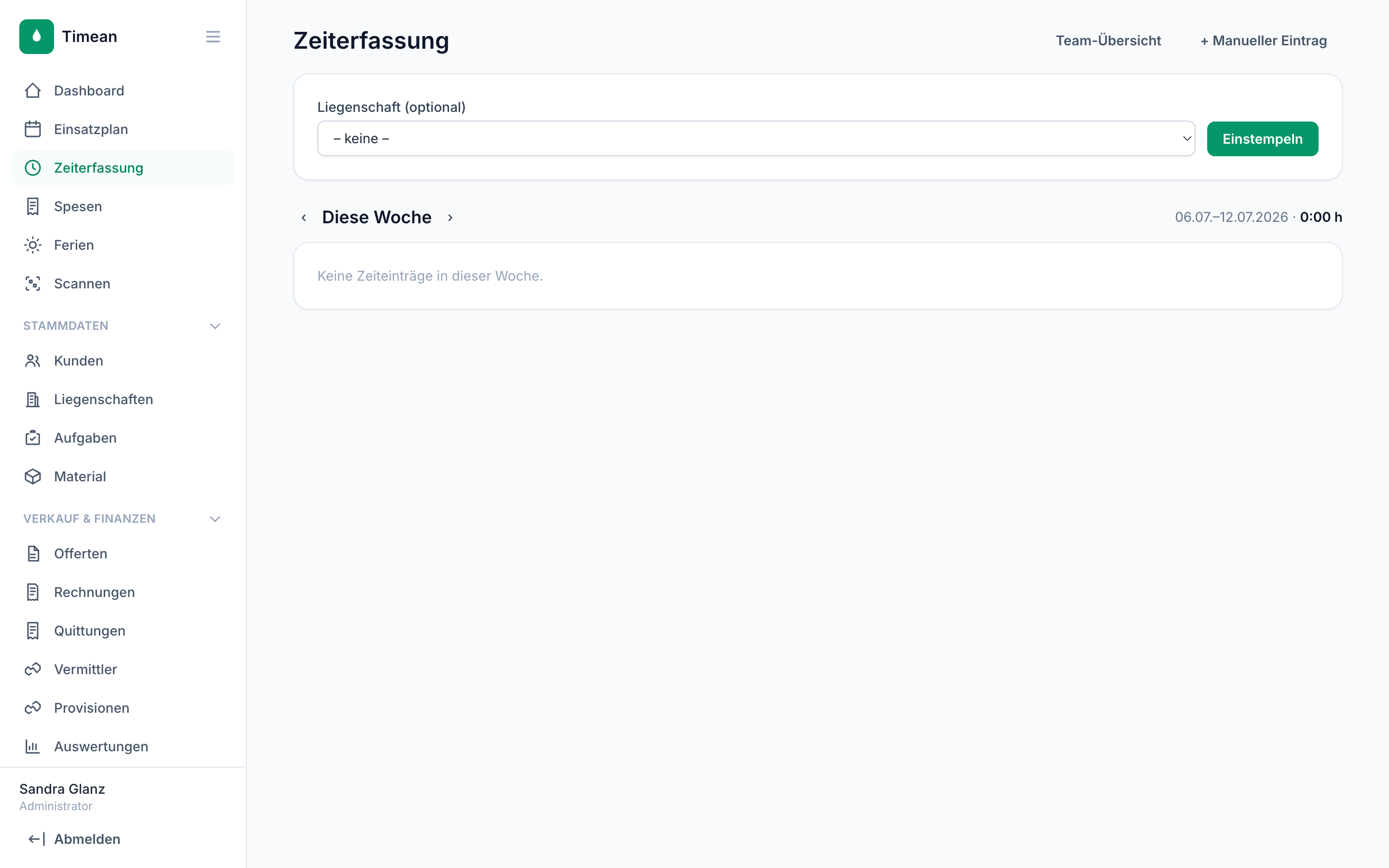 Zeiterfassung mit Timer